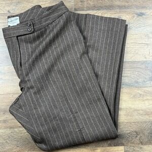 Pendleton Pants Women's 14 Petite 100% Virgin Wool Striped Trouser Office Career